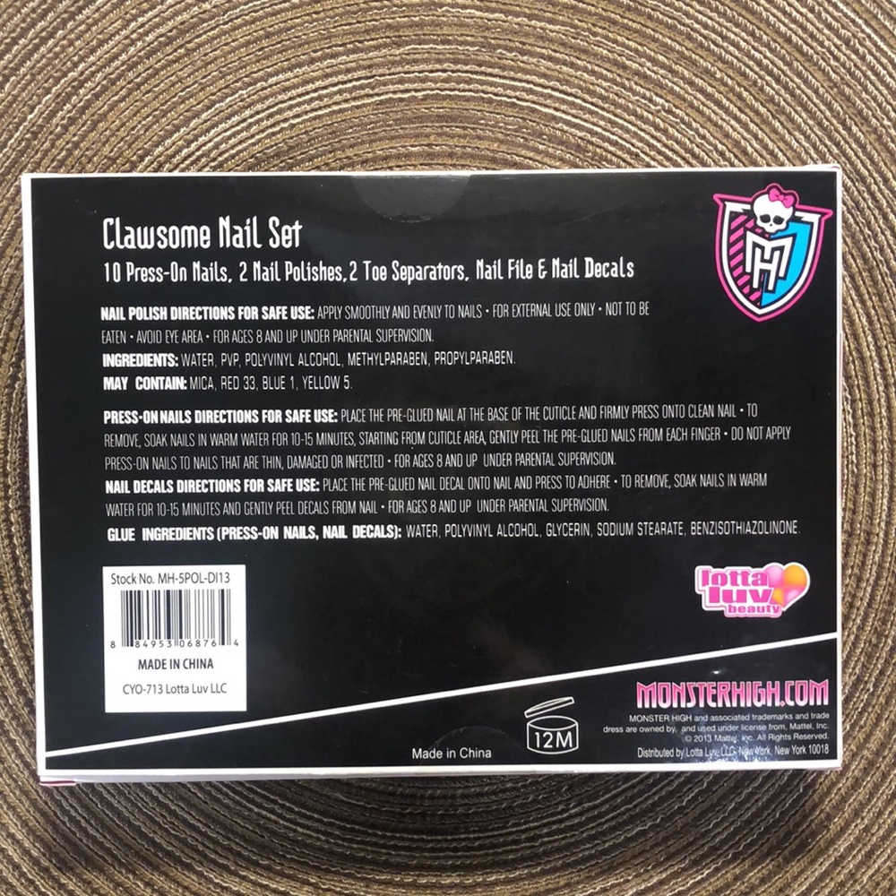 Monster High Nail Set Clawsome - Picture 4 of 4